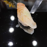 金寿司 - スズキの塩締め