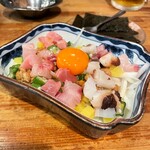 麺酒場ひかる - ▪️海鮮ばくだん納豆  ¥638