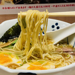 浅草名代らーめん 与ろゐ屋 - 開化楼の特注中太麺