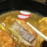 手打ちうどん 稲葉家 - とんかつは揚げたてで、すぐには食べられない位のｹﾞｷｱﾂ（^-^）/
