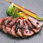 トラットリアイルポッツォ - 淡路牛のタリアータ～有馬山椒ソース～