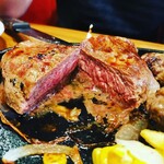 ブロンコビリー - 炭焼き超粗挽きビーフハンバーグ＆炭焼きやわらかランチステーキ 2178円