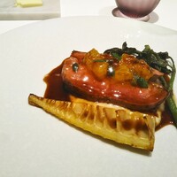 ラ ペ - お肉料理　鴨肉のロースト　ポートワインのソース