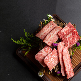 We offer carefully selected rare parts of Japanese black beef.