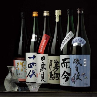 プレミアム日本酒や季節限定の旬な地酒も多彩！
