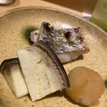 鮨 さいとう - ソードフィッシュと水茄子