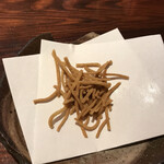 そば切り 粋人 - 先付けの揚げ蕎麦