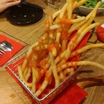 肉×魚×野菜居酒屋 トカチバル 一心 - もちもちロングポテト明太子ソース
