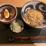 小皿料理と蕎麦 すする - 漬け丼と蕎麦　冷