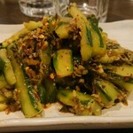貴州火鍋 - きゅうりと酸菜の和え物