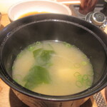 てんぷら 拓 - お味噌汁