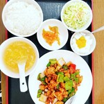 青煌來 - 鶏肉と中華味噌炒め　税込８２０円