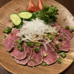 ワルン マハール - 牛肉のたたき（800円）