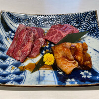 肉の匠 将泰庵 船橋駅前 はなれ店 - 焼肉御膳のハラミ、カルビ、鳥もも