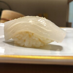 Sushi Kiyomatsu - 握り　槍烏賊①  昆布塩と酢橘