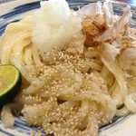 釜揚げ手打ちうどん喜多川 - 麺。（アップ）