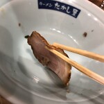 ラーメン たかし屋 - 叉焼厚さ2㎜未満