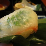 たん熊北店 - 笹で巻いたあったのはお寿司でした！