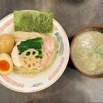 西永福の煮干箱 - 昆布水の煮干つけ麺　味玉トッピング