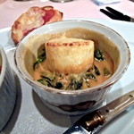 ほうれん草と、アメリケーヌソース　洋風はんぺん