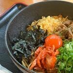 Bokkake spicy Mazesoba (Soupless noodles)