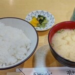 弥次喜多 - ごはん味噌汁漬物