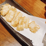 孝基亭 - とうもろこしの天ぷら（おすすめ黒板より）