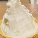 ローストビーフとハンバーグ YOSHIMI - ソフトクリーム・表情。