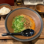 Tomoru - ◆ 広島汁なし坦々麺セット 並盛150g　¥700
                        （卵黄・小ごはん付き）