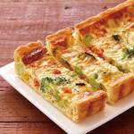 Healthy quiche made with 7 kinds of vegetables