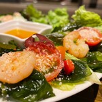 Shrimp marine salad