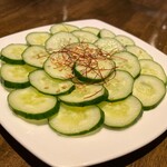 white spicy cucumber