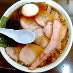 とらや分店 村田や - 焼豚メン大盛＋半熟煮玉子！