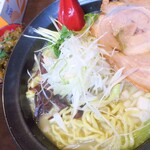 麺酒房 龍安 - 青唐塩らーめん＆高菜丼