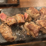 YAPPARI STEAK - ミスジ コンボ (ステーキ＆ハンバーグ)