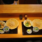 Tempurakoromosekandoshizun - 手打ち切り麦天丼、２