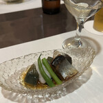 多満喜 - 先付　にしんと茄子