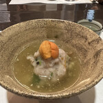 多満喜 - 煮物　蓮蒸し雲丹