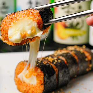 A new classic Korean-style seaweed roll “gimbap” x cheese!