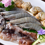 Ushino Wachuukai Zakaya - 海鮮　イカ、エビ、ホタテ、単品での海鮮焼き