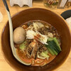 担々麺 麺山椒 - 料理写真:汁なし坦々麺 半熟味付け玉子