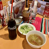 MEXICO LINDO - メキシコ風ドリアランチ1,100円、スープ、サラダ、コーラ
