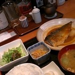 くろぶた きよし - 鯖の味噌煮。ご定番な定食だけど、やっぱりくろぶたきよし