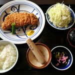 とんかつ開花亭 - ロースかつランチ 100g