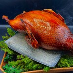 "Silver duck" from Aomori prefecture roasted Peking duck style