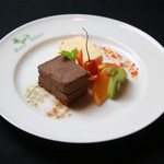 Cheese & chocolate terrine