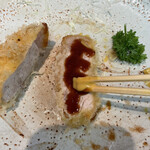 とん八亭 - トロミのあるカラシ