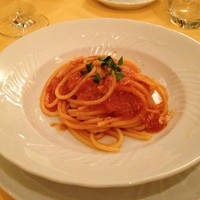 リストランテ・オステリア - 蟹風味のトマトソーススパゲッティ