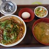 すき家 - ネギ玉牛丼大盛り、豚汁・お新香セット