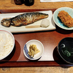 Hambauo Kin - 塩さばの炭火焼き定食(ご飯少なめ)_¥1,000